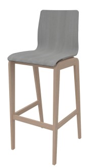 siège haut Adell - coque bois